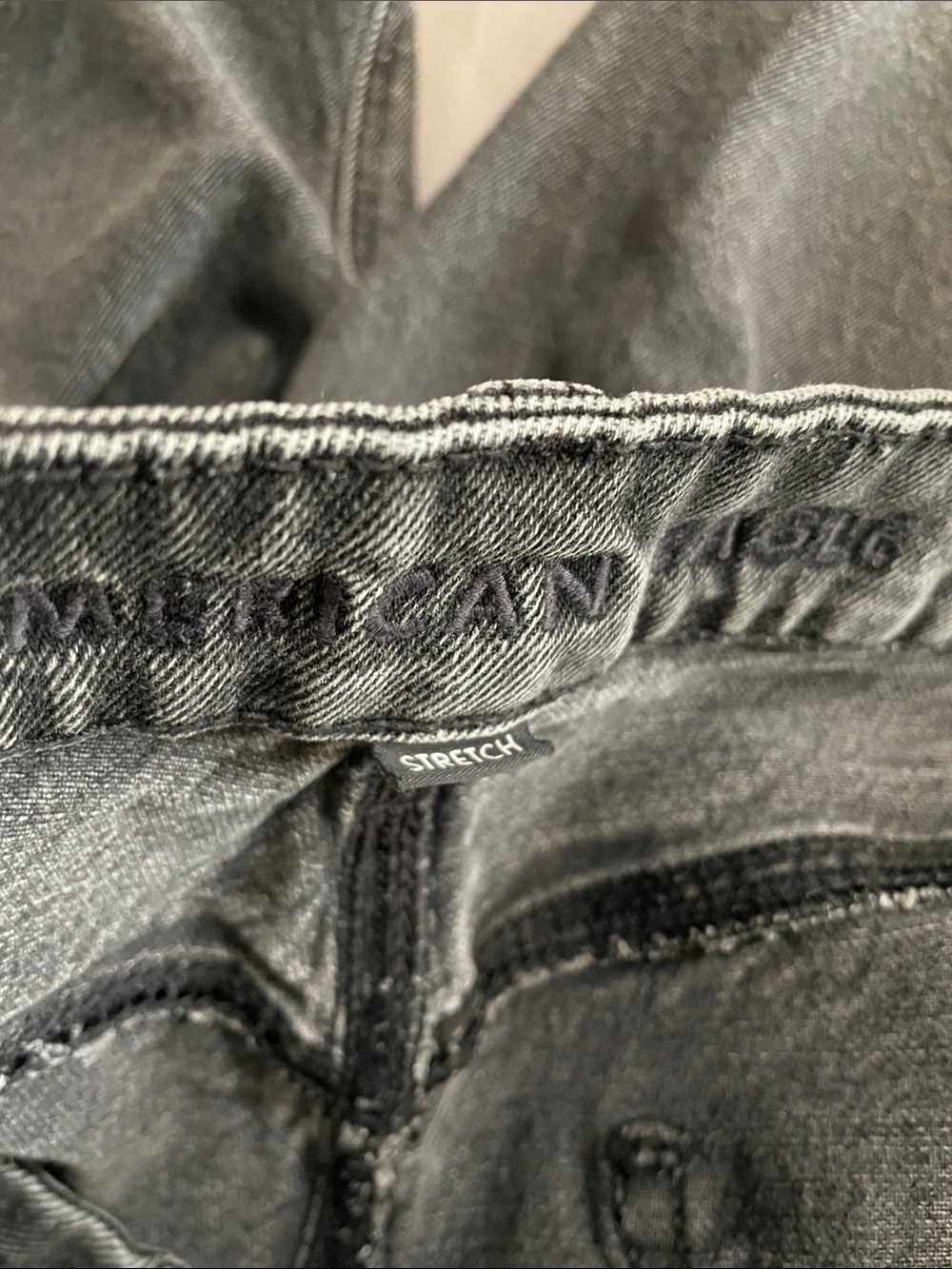 High-Waist Black Gray Women’s Jeans - Picture 6 of 8